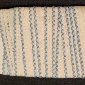 60's Vintage Blue & White Lace Edging Trim 3 Yards + Sewing/Crafts